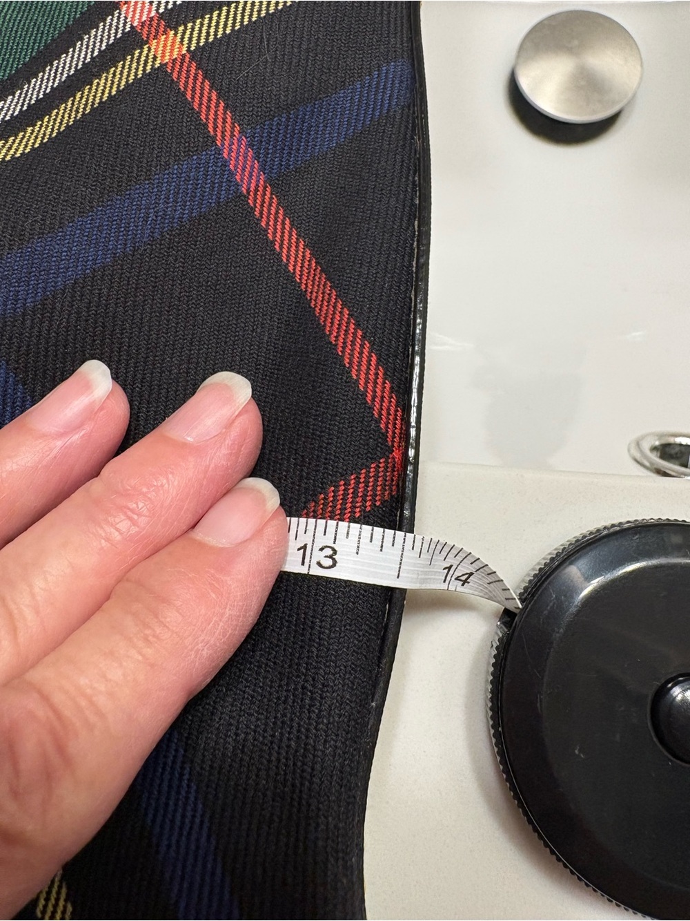 Dooney & Bourke Green Red Blue Plaid Tote with Matching Wallet - Picture 6 of 8